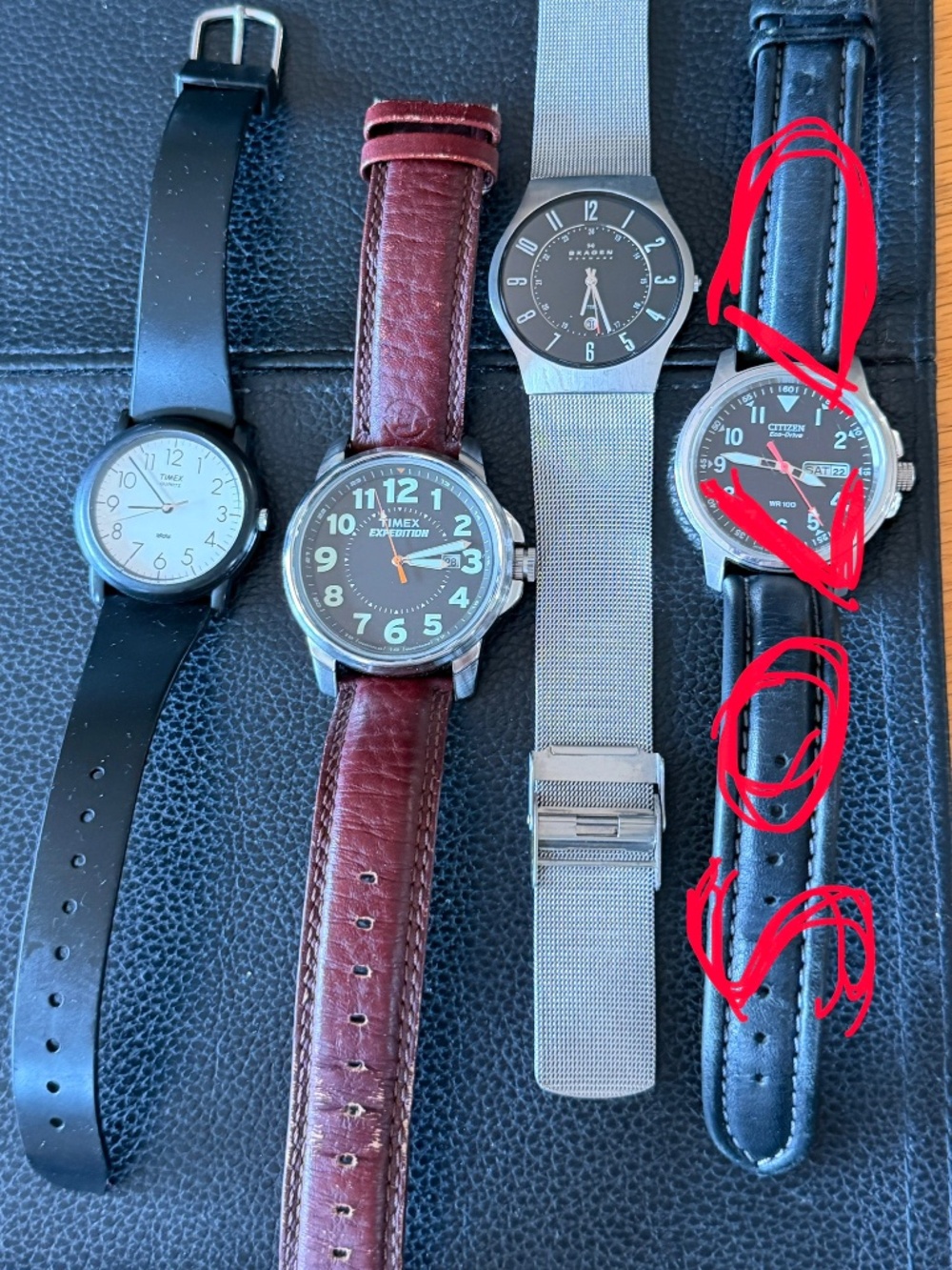 Timex expedition quartz and Skagen